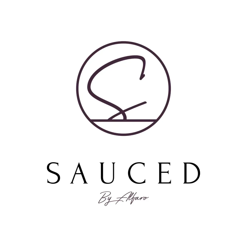 The logo for Sauced by Alfaro.