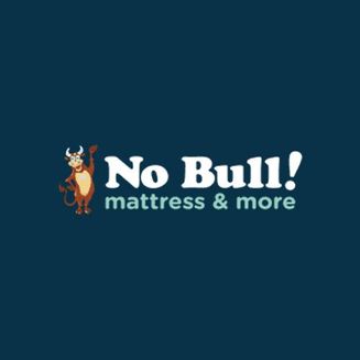 The logo for No Bull Mattress & More.