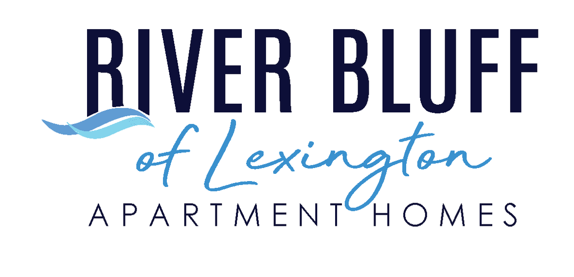 The logo for River Bluff of Lexington apartment community